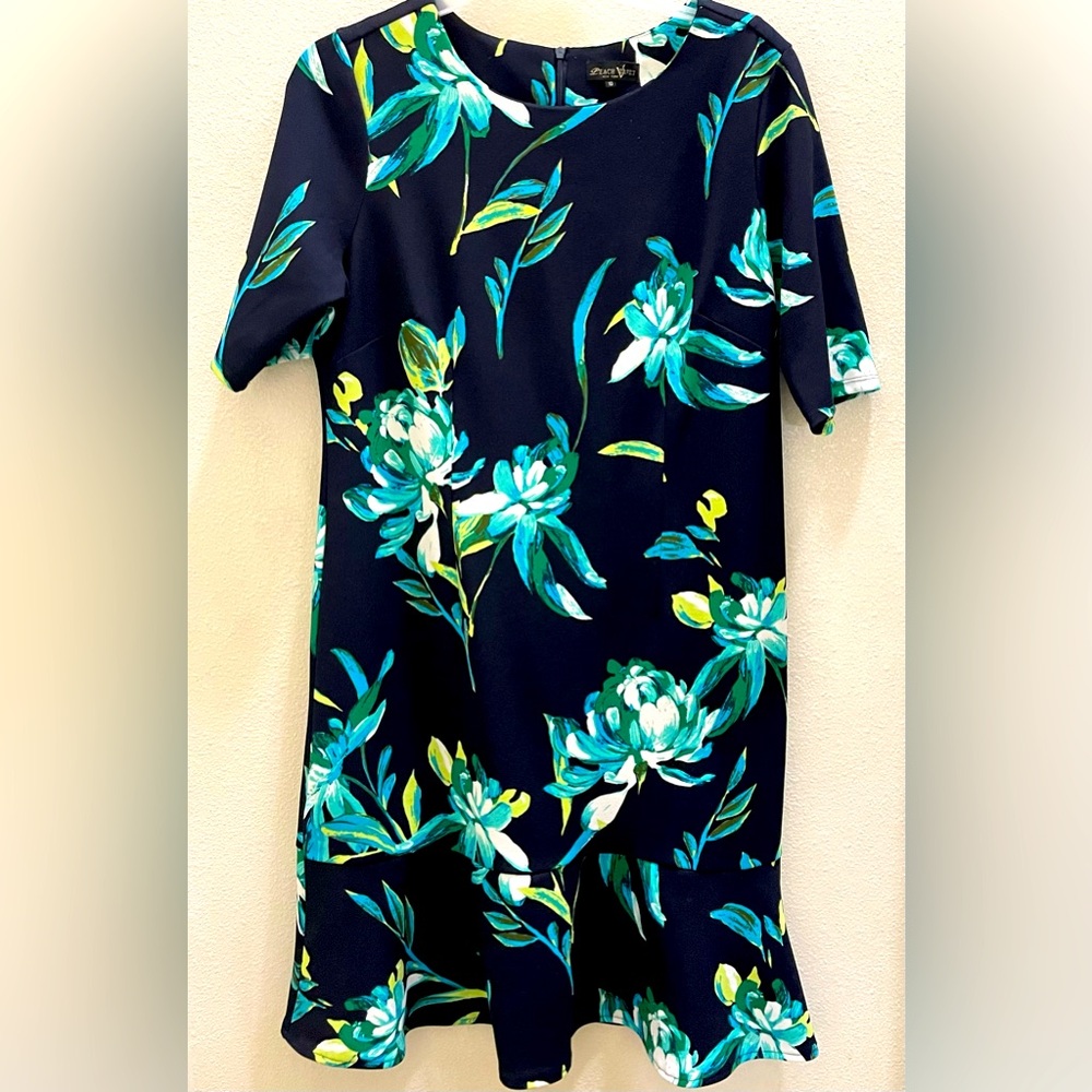 Floral Navy Mini Dress